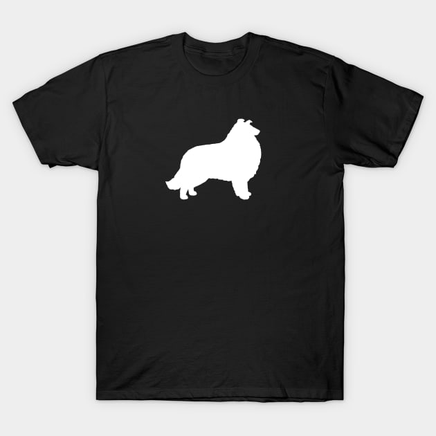 Collie Silhouette T-Shirt by Coffee Squirrel